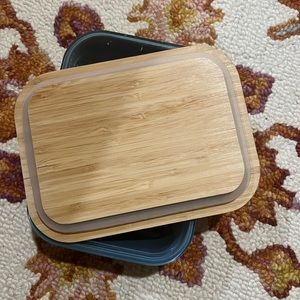 Previously loved blue, glass, luxury Tupperware